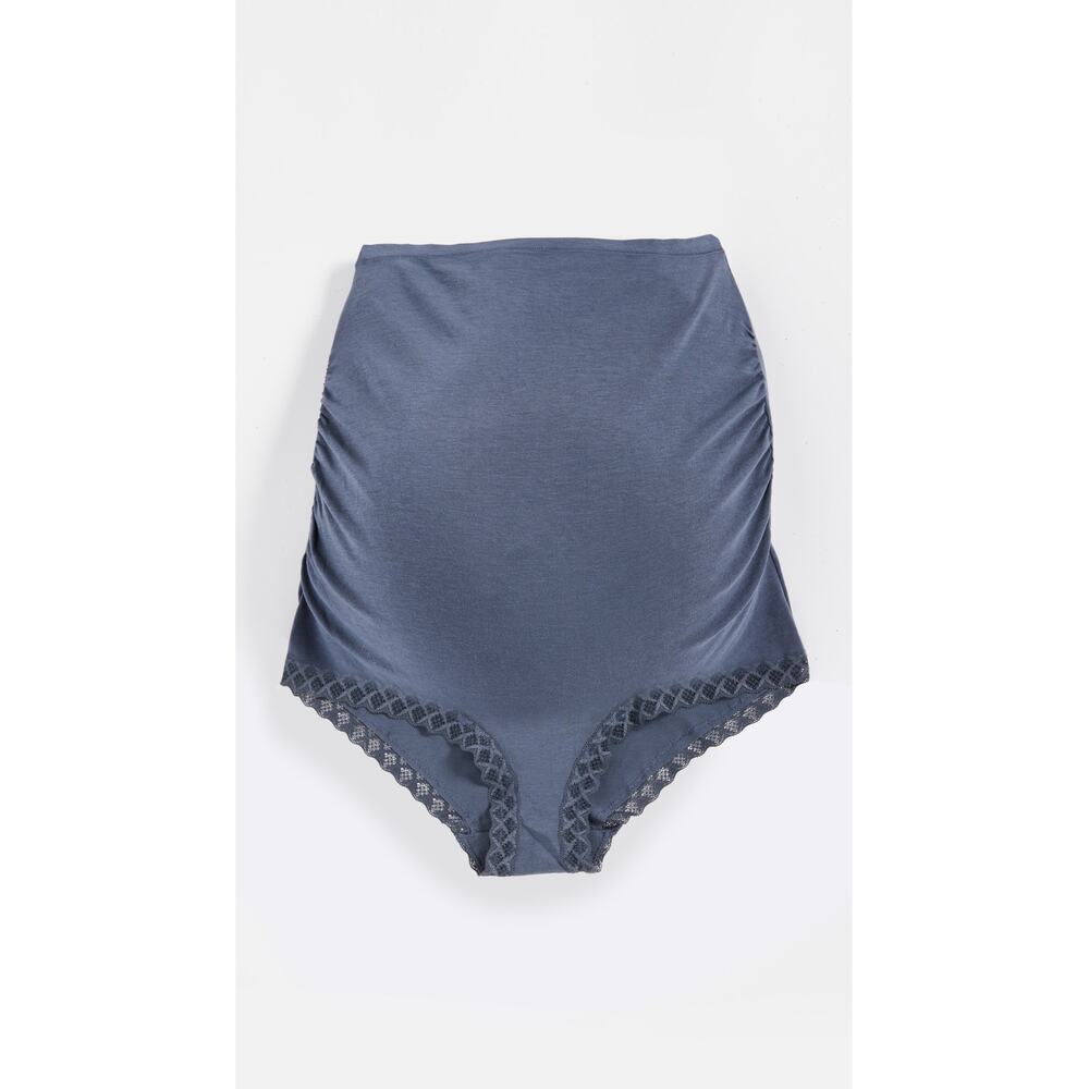 Natori Bliss Maternity Full Boy Short in Ash Navy Size XL
